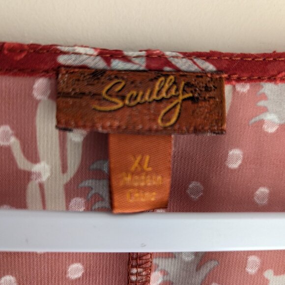 Scully Women's Floral Swiss Dot Duster with Cactus Print - Picture 6 of 11